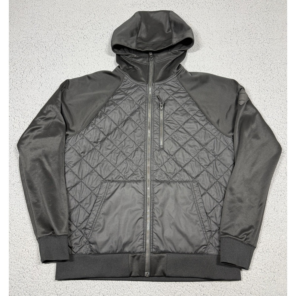 The North Face Jacket Mens Medium Quilted Hooded Softshell Full Zip NF0A37ON